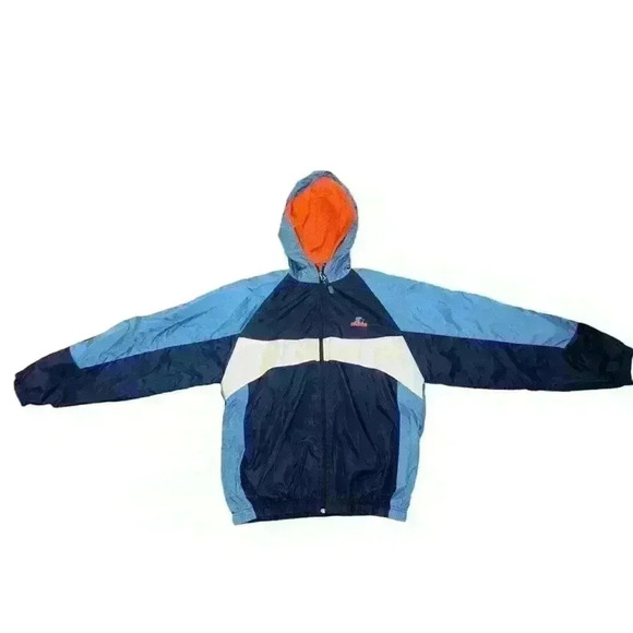 Boy’s Vintage 1990 Starter Jacket Blue Orange XL - Picture 2 of 9